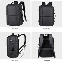 Sac à dos multifonctionnel de grande capacité, durable, en Oxford, élégant, antivol, avec port USB, imperméable, pour les voyages en plein air, sac pour ordinateur portable