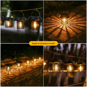Luce solare del pendente del filamento di tungsteno piccolo giardino esterno decorativo <span class=keywords><strong>balcone</strong></span> luce <span class=keywords><strong>per</strong></span> illuminazione campeggio - Product Image 2