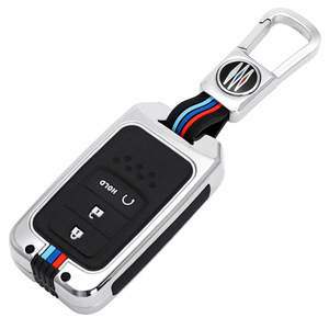 Accesorios Personalizados para <span class=keywords><strong>Llaves</strong></span> de Coche, <span class=keywords><strong>Funda</strong></span> de Aleación de Zinc de 5 Botones para Llave de Coche, Cubierta Remota, Carcasa para Llave, Soporte para Llavero, Apto para Honda - Product Image 5