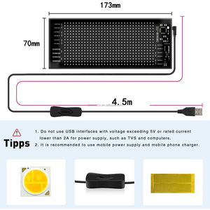 16*32 tùy chỉnh ứng dụng-lập trình <span class=keywords><strong>Led</strong></span> Xe Đăng board USB Scrolling tin nhắn ánh sáng ma trận Bảng điều chỉnh cho trang trí và xe - Product Image 5