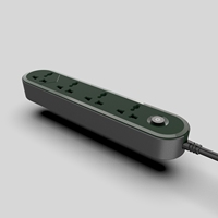Multiprise industrielle personnalisée en usine, 2 couleurs, 4 voies, 3 ports USB, 2 m, résistante au feu, durable, garantie 2 ans, pour la maison et le bureau