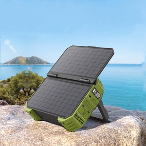 Générateur solaire portable avec batterie LiFePO4 de 192000 mAh, panneaux solaires intégrés, 1000 W, camping en plein air, voiture - Product Image 1