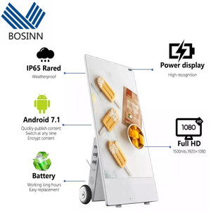 เครือข่ายแสดงผลเสียงเพลงแบบสัมผัส ทีวีพกพา LED ทีวี HD 4G 5G ป้ายดิจิทัล จอทีวีเคลื่อนที่ จอภาพ - Product Image 3