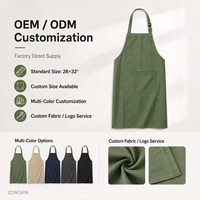 Tablier de cuisine Sage 240 GSM, tablier de chef professionnel pour restaurant, lavable, réutilisable, durable, robuste, 2 poches, logo personnalisé