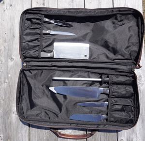 Échantillon gratuit : Sac à outils enroulable de haute qualité, grande capacité, robuste, pochette pour couteaux de chef avec fonctionnalités personnalisables OEM - Product Image 6