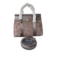 Sac fourre-tout personnalisé en cuir de vachette pour femme, grande capacité, sac à main en daim patchwork, cuir véritable, mode européenne et américaine, sac à fermoir