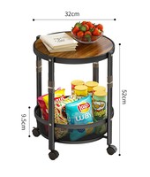 Étagère de rangement moderne minimaliste en métal pliable et amovible pour petit appartement, table basse et table d'appoint