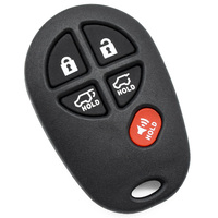 Carcasa de Repuesto para Llave Inteligente de Coche de 5 Botones, Funda Protectora para Control Remoto con Panel de Botones