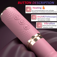 Vibrateur réaliste à double moteur avec fonction de chauffage, 10 modes, jouet sexuel, stimulateur clitoridien pour stimulation anale