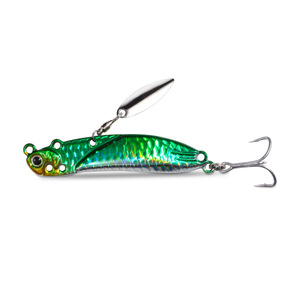 Leurre de pêche transfrontalier à longue portée 55mm, Spinner métallique, Fly Dog Jig Vib, Leurre bionique pour la pêche au brochet et la pêche au bar en eau profonde - Product Image 1