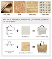Grand sac fourre-tout ouvert en paille tressée pour femme, sac à bandoulière de plage, sac de shopping pour les vacances d'été, réutilisable, logo personnalisé, vente en gros