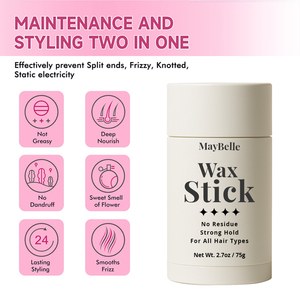 Etiqueta privada Fuerte Hold Non Greasy Slick Style Tame Frizzy Flyways All Day Hair Wax Stick - Product Image 3