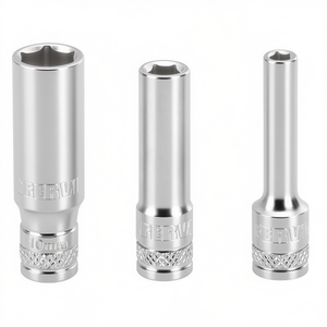 Clé à douille hexagonale Fervi 10 mm 12 mm 13 mm à longue portée en acier au chrome vanadium - Product Image 2