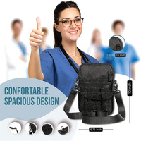 Sac banane médical en polyester durable pour infirmière avec ceinture réglable à poches multiples pour les médecins et les travailleurs de la santé