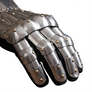 Guantes de Acero Góticos Hechos a Mano, Armadura Medieval de Caballero, Guantes Plateados de Acero Inoxidable para Cosplay y Protección - Product Image 3