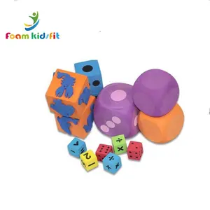 Оптовая продажа, Детская развивающая игрушка, пенопластовый куб, красочные EVA круглые угловые кости для игр