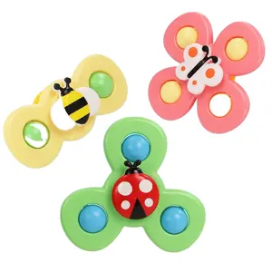 Großhandel Babypfingerspitzen-Spinniergyroskop Kinder-Bade-Spielzeug Rassel Insektenspitzen-Spinniergyroskop