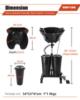 Promotion : Bac de lavage noir pour fauteuil de coiffure
