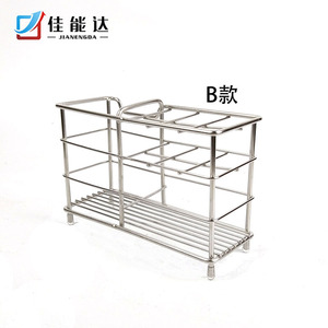 Jianengda Stainless Steel Toothbrush Holder Wall Mounted Bathroom Storage Rack Rectangular Durable - Product Image 4