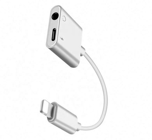 <span class=keywords><strong>Adaptador</strong></span> de audio para teléfono, 2 en 1, 3,5mm, precio de fábrica, venta al por mayor - Product Image 4