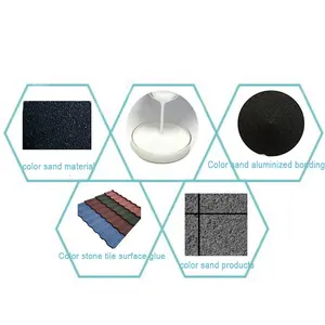 (SA-P223) Metal colored stone roof tile surface glue/top adhesive