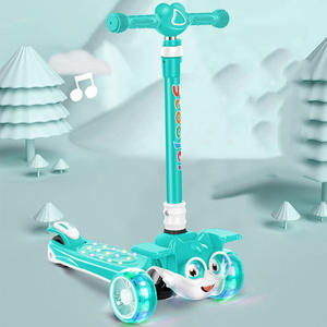 Scooter à 3 roues pour enfants, 12 pièces, jolie <span class=keywords><strong>trottinette</strong></span>, pour sports de plein air/filles, avec Absorption des chocs - Product Image 2