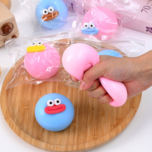 Nouveau jouet souple à presser en forme de dessin animé, boule à gros yeux et bouche de saucisse, jouet anti-stress amusant, cadeaux mignons pour adultes et enfants, vente en gros - Product Image 2