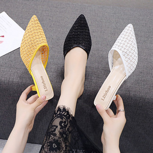 Nouvelles sandales d'été 2025 pour femmes, style coréen, à <span class=keywords><strong>talon</strong></span> fin, bout pointu, ouvertes, tendance, pour influenceurs - Product Image 4