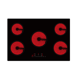 Placa caliente eléctrica de 90cm, placa vitrocerámica <span class=keywords><strong>Vitro</strong></span> con control de perilla, 5 quemadores - Product Image 2