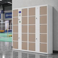 Casillero Inteligente Reciclable con Sistema de Gestión de Cerraduras Digitales para Gimnasios y Vestuarios, con Pago por Monedas RFID, Tarjeta PIN y Tarjeta, Certificado CE