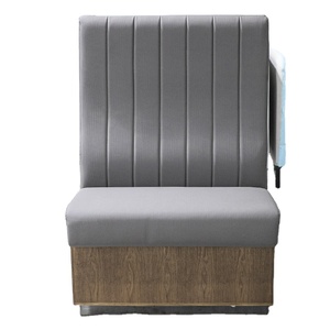 Hendry – meubles d'usines, <span class=keywords><strong>banc</strong></span> de restaurant, <span class=keywords><strong>demi</strong></span>-<span class=keywords><strong>cercle</strong></span>, cabine de restaurant, sièges modernes avec design de ligne - Product Image 2