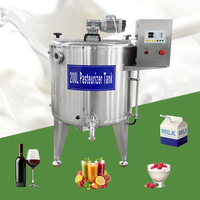 Cuve de pasteurisation du lait, machines de pasteurisation du lait de vache, SUS316 de qualité alimentaire, 200L, petite capacité, mini pasteurisateur de lait