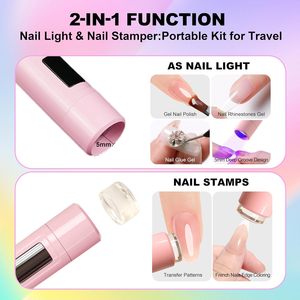 Quick Dry 360 Degree <b>Rotating</b> Magnetic Suction Detachable Portable Handheld Desk <b>Stand</b> Mini Uv Led Nail Lamp Nail Polish Dryer - Product Image 5
