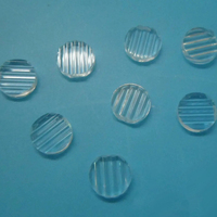 Lentille de ligne en plastique de 45 degrés 8mm pour le module de diode laser rouge vert bleu