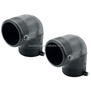 ท่อคอมโพสิต HDPE แบบลวดตาข่ายเหล็กข้อศอก90องศาสีดำทำจากเหล็ก - Product Image 5