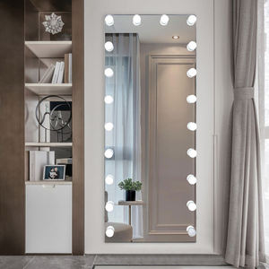 <span class=keywords><strong>Espejo</strong></span> de <span class=keywords><strong>cuerpo</strong></span> entero <span class=keywords><strong>con</strong></span> iluminación LED personalizado al por mayor, <span class=keywords><strong>espejo</strong></span> de tocador iluminado de pie o montado en la pared para el hogar o salón de belleza - Product Image 6