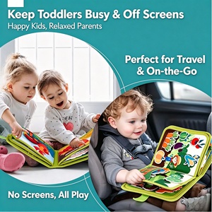 Tableau d'activités sensoriel <span class=keywords><strong>en</strong></span> feutre Montessori pour tout-petits, <span class=keywords><strong>jouet</strong></span> d'apprentissage précoce pour filles - Product Image 2
