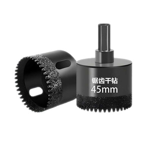 Foret tout céramique spécialisé de 10 mm, conception à dents de scie pour le perçage à sec des carreaux, du verre, du marbre, outil d'ouverture de trous de brasage - Product Image 1