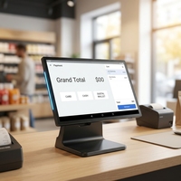 Tableta POS Profesional Android de 15.6 Pulgadas con Placa Base RK3566, USB, RJ45 para Servicio e Interacción con el Cliente