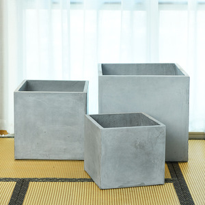 <span class=keywords><strong>Maceta</strong></span> y Bandeja <span class=keywords><strong>Cuadrada</strong></span> de Magnesio, Estilo Nórdico, Transpirable, para Plantas Suculentas y Árboles - Product Image 2