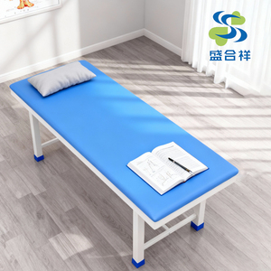 เตียงตรวจโรคแบบแบน ขนาดเล็ก พร้อ<span class=keywords><strong>ม</strong></span>โครงเหล็กชุบสังกะสี |   โต๊ะตรวจทางการแพทย์สำหรับเปิดคลินิก  ขั้นต่ำในการสั่งซื้อน้อย สำหรับผู้จัดจำหน่าย - Product Image 6