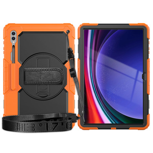 Funda Resistente para <span class=keywords><strong>Samsung</strong></span> <span class=keywords><strong>Galaxy</strong></span> <span class=keywords><strong>S8</strong></span> Ultra/S9 Ultra/S10 Ultra con Ranura para Lápiz y Correa para el Hombro 360 °   Soporte Giratorio con Cubierta Antigolpes - Product Image 6
