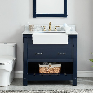 High Quality New Senyu Farmhouse Navy Blue <b>Bathroom</b> <b>Vanity</b> American - Product Image 2