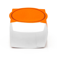 Boîte à courrier en papier recyclable rose gaufré de luxe pour gâteaux au chocolat et cadeaux de desserts avec logo personnalisé