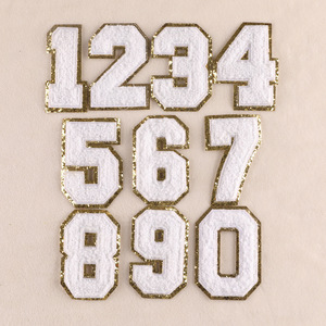 แผ่นแปะตัวเลขติดกากเพชรแผ่นกดความร้อนสำหรับเสื้อผ้าเครื่องประดับกระเป๋าอุปกรณ์เสริมแบบทำมือ - Product Image 3