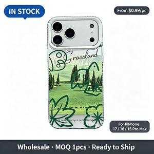 Custodia Protettiva Antiurto in TPU Trasparente con Line Art Paesaggio Naturale Prateria <span class=keywords><strong>Verde</strong></span>, per <span class=keywords><strong>iPhone</strong></span> 17 16 15 14 13 <span class=keywords><strong>Pro</strong></span> <span class=keywords><strong>Max</strong></span> - Product Image 1