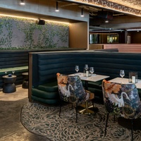 UPTOP - Table et chaise de restaurant d'hôtel haut de gamme personnalisées, banquette en cuir pour steakhouse