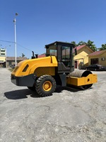 Vente directe : Compacteur de terrassement vibrant hydraulique à tambour unique de 6 tonnes
