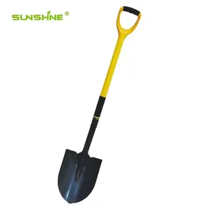 SUNSHINE Pá de escavação de jardim com cabeça redonda, ferramentas agrícolas