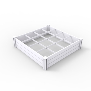 Fentech, diseño moderno, cama elevada de <span class=keywords><strong>PVC</strong></span> grande, <span class=keywords><strong>jardinera</strong></span> de jardín, superventas, estilo cuadrado con acabado recubierto, uso del suelo - Product Image 5
